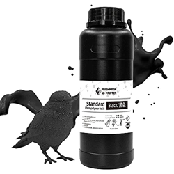 Resina de impresora 3D Flashforge, 405nm LCD Resina de fotopolímero estándar de curado UV para impresora LCD 3D de 500g/1000g (500g, negro) características