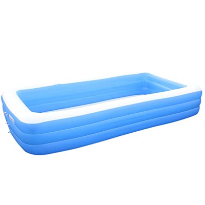 Rectangular Inflable Familia Piscina Plegable Bañera Para Niños Piscina Multi-capa Inflable Bañera Jardín Piscina Remar Extra Grande Para El Exterior 