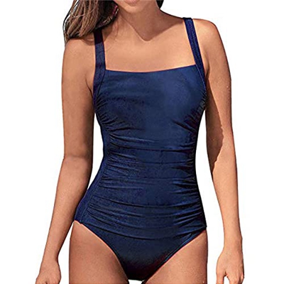 Mujeres Retro Cintura Alta Trajes de Baño Una Pieza Bañador Bikini Push Up V-Cuello Monokini Traje de Baño de Cintura Baja Ropa de Playa Bikini Sets
