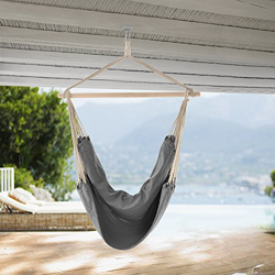 casa.pro] Hamaca XXL (100 x 100 cm) (Gris) Silla Colgante sillón Colgante en oferta