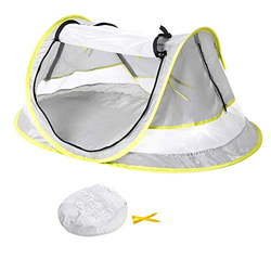 Tienda portátil de viaje para bebé, tienda de playa, con un sombrero de protección solar para niños, refugios para el sol, plegable al aire libre, par en oferta