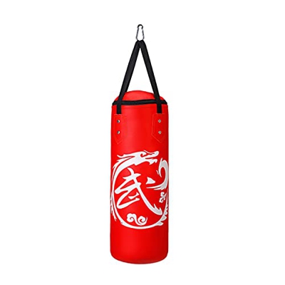 Aibabely Bolsa de boxeo, saco de boxeo sin relleno, bolsa de boxeo de piel sintética, bolsa de entrenamiento para niños de interior de boxeo