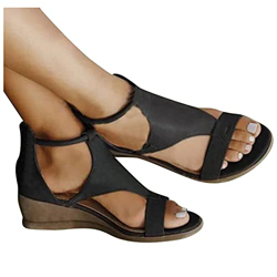 riou Sandalias Mujer Plataforma Verano 2021,Cuña Zapato Hebilla Punta Abierta Plano Zapatos Bohemias Romanas Hebilla Zapatillas-Variedad de Estilos características