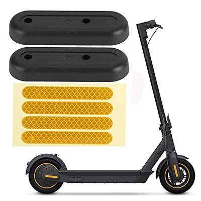 Fututech - Kit de cubierta trasera decorativa + pegatina reflectante para Segway Ninebot Max G30 G30D Scooter Eléctrico Accesorios de Scooter Recambio