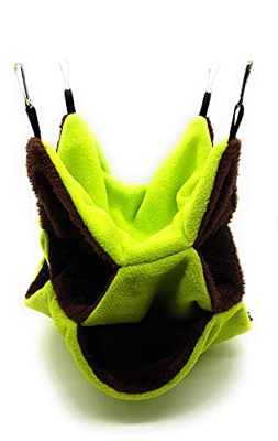 RatsLive® Hamaca triple para ratas, hámsteres, chinchillas y ardillas de 35 x 35 cm