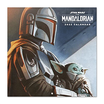 Calendario Star Wars 2022 incluye póster de regalo - Calendario mandalorian - Calendario 2022 pared │ Calendario anual 2022 pared - Star Wars regalos 