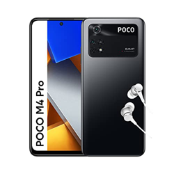 POCO M4 Pro Smartphone 6+128GB, Pantalla de 6.43 pulgadas 90Hz AMOLED DotDisplay, MediaTek Helio G96, Triple Cámara de 64MP, 5000mAh, Power Black, Ver precio