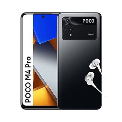 POCO M4 Pro Smartphone 6+128GB, Pantalla de 6.43 pulgadas 90Hz AMOLED DotDisplay, MediaTek Helio G96, Triple Cámara de 64MP, 5000mAh, Power Black, Ver
