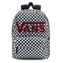 Vans Realm Flying V Backpack, Mochila para Mujer, Black-Checker, Talla única en oferta