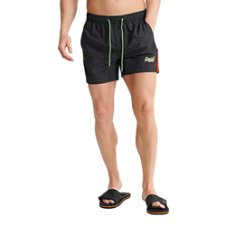 Superdry Herren Beach Volley Badeshorts Dunkelstes Marineblau M Bañador, Azul Marino Oscuro Hombre en oferta