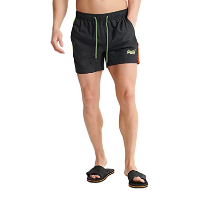 Superdry Herren Beach Volley Badeshorts Dunkelstes Marineblau M Bañador, Azul Marino Oscuro Hombre