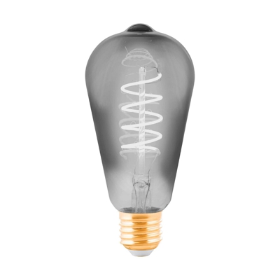 Bombilla LED E27 4W rústica negro-claro