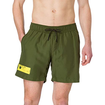 G-STAR RAW Dirik Solid Traje de baño de una Pieza, Caval Green A505-2694, S para Hombre