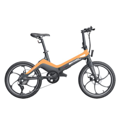 Behumax - Bicicleta eléctrica E-Urban 790 Orange, Motor de 250 W, Ruedas de 20 Pulgadas, Modelo Plegable, con Faro led Delantero y Sistema de Velocida en oferta