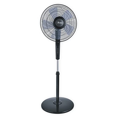 Ardes AR5S41PBT Style Touch 41PBT Ventilador de pie con base redonda 5 aspas 40 cm, altura 150 cm, 3 niveles de velocidad, con mando a distancia y tem