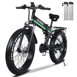 ALFINA Bicicleta eléctrica Bicicleta de montaña 26 Pulgadas neumático Gordo Plegable Playa Bicicleta eléctrica Moto de Nieve Hombres y Mujeres Adultos precio