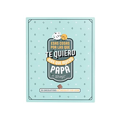 Libro con chocolatinas - Te quiero más que mucho, papá