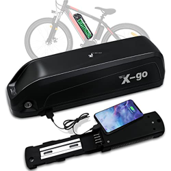 X-go Batería Bicicleta Eléctrica 36V 15AH E-Bike batería de Iones de Litio con Puerto USB y Cargador, para Motor de 750w 500w 350w 250w (Hai Long3, 36 características
