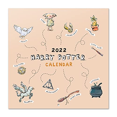 Calendario Harry Potter 2022 - Calendario 2022 pared - Calendario pared│ Calendario 2022 - Calendario mensual - Harry Potter regalos - Producto con li