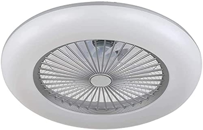BEL AIR HOME - Ventilador Plafón Led serie KIRA 3000K-4000K-6500K Con Mando a Distancia y Control a Través de App (Plata)