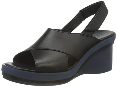 Camper Kyra K200964-002, Wedge Sandal Mujer, Black, 41