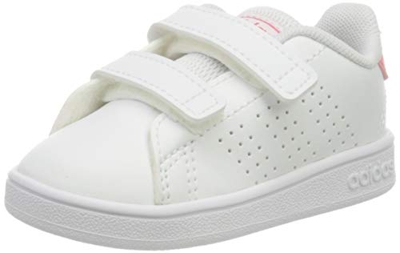 adidas Advantage I, Sneaker Unisex bebé, Footwear White/Real Pink/Footwear White, 18 EU