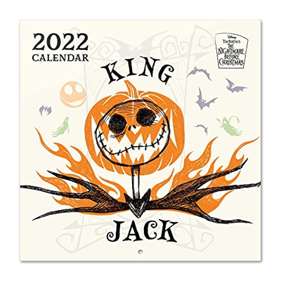 Calendario Disney 2022 incluye póster de regalo - Calendario Pesadilla antes de navidad - Calendario 2022 pared │ Calendario anual 2022 pared - Calend