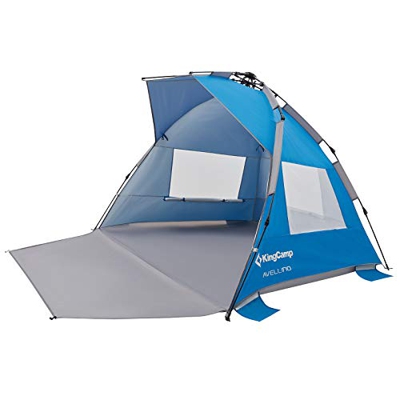 KingCamp Tienda de campaña para playa, portátil, automática, protección UV, transpirable, para playa, camping, jardín, pícnic