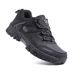 Zapatillas Trekking Hombre Antideslizantes Zapatos de Senderismo Transpirable Botas Montaña Bajas al Aire Libre 3 Negro 39 EU en oferta