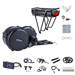 Bafang BBS01B 36V 250W Mediados de Motor Juego de conversión de Bicicletas Bicicleta eléctrica, Opcional 7,8/10/15,6/19,2/21/22,5Ah, Batería Trasera d en oferta