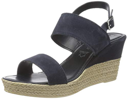Marco Tozzi 2-2-28015-26 Veloursleder Keilsandale, Sandalias con cua Mujer, Azul Marino, 38 EU precio
