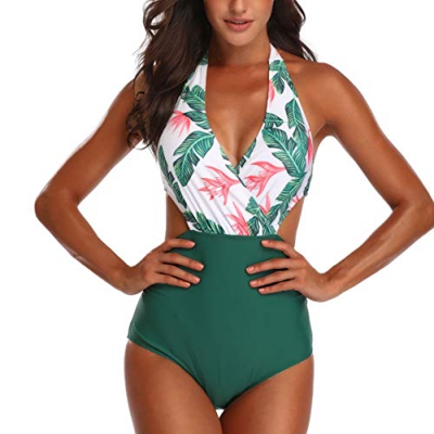 CheChury Sexy Mujer Halter Bikini Push Up Trajes de Baño Bikini Una Pieza Talle Alto Tallas Grandes para Mujer Bikini Sets Bikin Conjuntos Push Up Aco