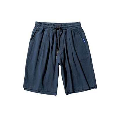 Yuanu Shorts Hombre Secado Rápido Traje De Baño Playa Rodilla Larga Pantalones Verano Casual Suelto Cordón Impermeable Pierna De Corte Cuadrado Pantal