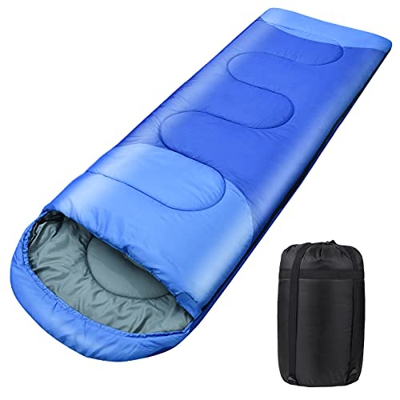 Saco de Dormir, 220 x 80 cm 1 kg Saco de Dormir de Camping Saco de Dormir Adultos, Bolsa de Dormir para Primavera Verano y Otoño, Saco de Dormir Ultra
