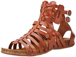 KICKERS Anaspart, Sandalia Mujer, Marrón 9, 41 EU en oferta