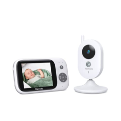 Vigilabebés con cámara,Remido Camara vigilancia Bebe Inteligente.Montior para bebe Con 930 mAh y pantalla LCD de 3,2'' en oferta