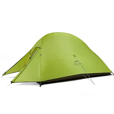 Naturehike Cloud-Up 2 Tienda de Campaña 2 Personas 3-4 Temporada Tienda Mochila Ligera(Actualizar Verde Claro 20D)