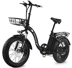 Bicicleta eléctrica Plegable 20", 250W 48V 15A Bici Eléctrica, Ciudad E-Bike para Adultos Hombre y Mujer, Shimano de 7 Velocidades, Velocidad Máxima d en oferta