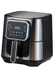 5,5 Litri XXL Freidora sin Aceite Air Fryer acero Inoxidable, 8 Preajustes, 1700W, 40 + Receta, 38 x 32,5 x 31cm, Sibler precio