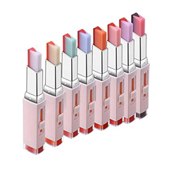 8 Colors Korean Bite Lipstick - Two Tone Blending Lip Bar,V Cutting Moisturzing Lipsticks Balm,Creamy Texture Moist Feeling With Vivid Color Combinati en oferta