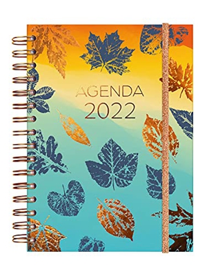 Finocam - Agenda 2022 1 Día Página, de Enero 2022 a Diciembre 2022 (12 meses) E10 - 155x212 mm Espiral You Hojas Español