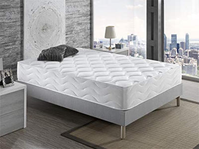 Dagostino Home – Colchón 25 cm, 105x190, Viscoelastico & Latex, Firmeza Alta, Reversible