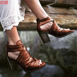 DZQQ Zapatos de Mujer, Sandalias de Cuero con Tiras de Verano para Mujer, Sandalias de cuña para Mujer, Zapatos Informales con Punta Abierta y Tobillo en oferta