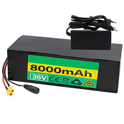 FREEDOH Paquete Batería Litio Bicicleta Eléctrica 36V 8Ah 10S3P Paquete Batería Celda 18650 8000mAh Batería Iones Litio Personalizable para Scooters B características
