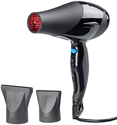 Sichler Beauty Infrarrojo secador de pelo: Secador de pelo infrarrojo profesional, 2 ventiladores y 3 niveles de temperatura, 2000 W (IR Secador de pe precio