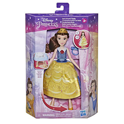 Disney Princess - Bella Vestido mágico - Muñeca de Cambio rápido de Ropa Inspirada en la película La Bella y la Bestia - Juguete para niñas de 3 años  precio