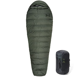 Akmax.cn Saco de dormir para momia de plumón 0 grados F 400 potencia de relleno para 3-4 estaciones ultraligero, compacto, portátil, impermeable, saco características