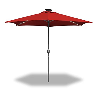 Sonnewelt Sombrilla de Jardín Ø300 cm, Sombrillas terraza, parasol jardin, sombrilla con manivela, protección UV, sin soporte, para Terraza Piscina Pa