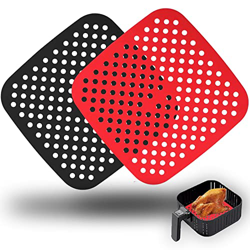 Alfombrillas de Silicona para Freidora de Aire - Reutilizables - 2 Unidades - 8.5 pulgadas (21.5 centímetros) - Accesorios para Freidora sin Aceite -  precio