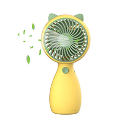 Heiqlay Ventilador usb Ventilador Portatil Mini Ventilador Ventilador Pequeño Silencioso, Serie Abanico Silencioso Con Orejas de Gato Amarillo Limón,  precio